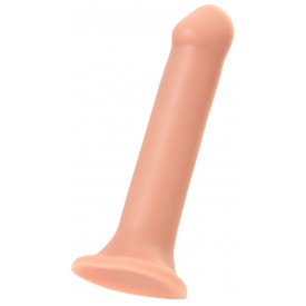 Телесный фаллос на присоске Silicone Bendable Dildo XL - 20 см.